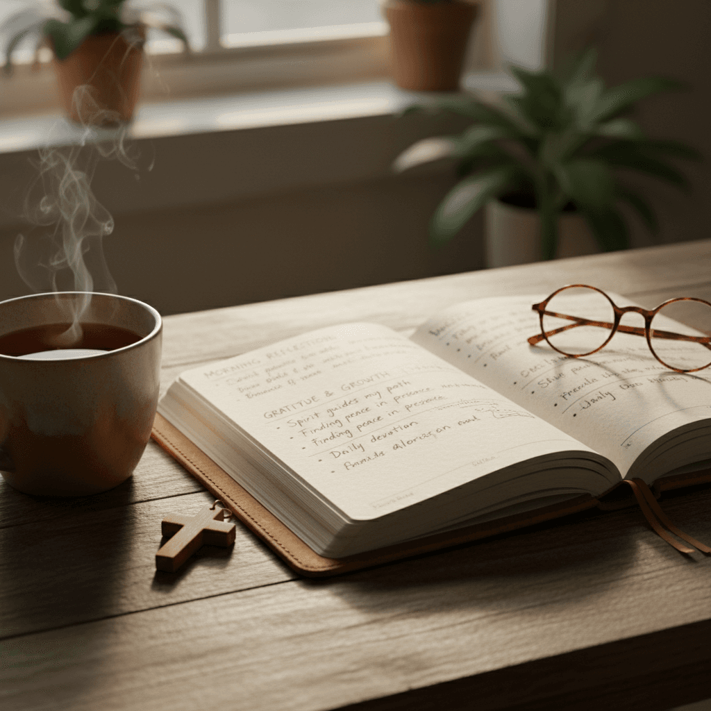 Bible and prayer journal