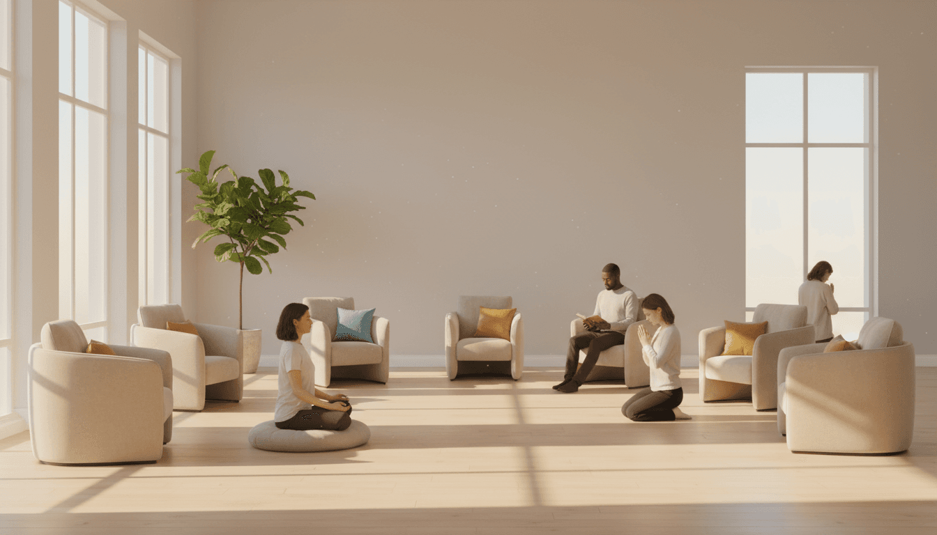 Peaceful chapel interior